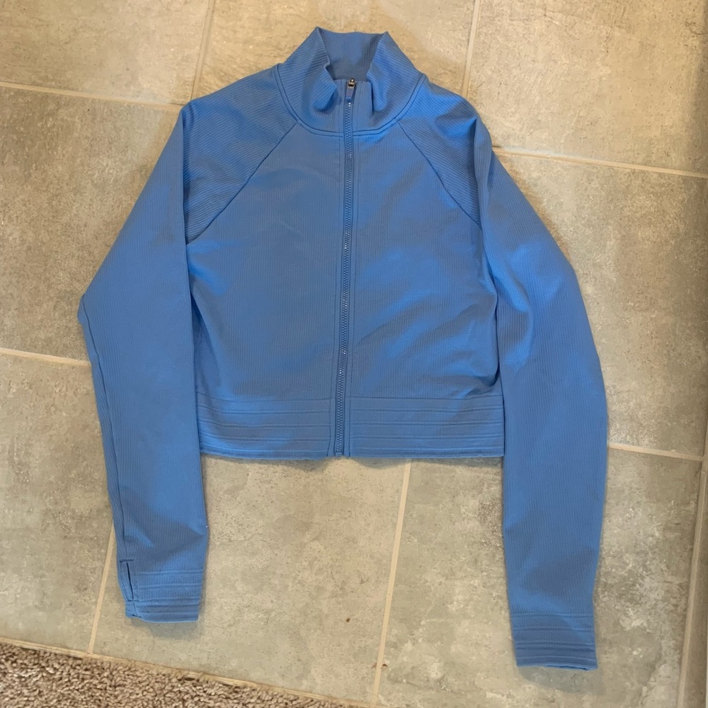 Fabletics jacket cropped - blue - zip up